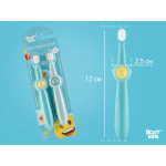 Set periuțe de dinți Roxy Kids „Smiley” 2 buc. (RTB-013-BG) Turcoaz+Verde 