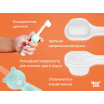 Set periuțe de dinți Roxy Kids „Ursulet” 2 buc (RTB-010-OM) Orange+Mint