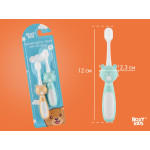 Set periuțe de dinți Roxy Kids „Ursulet” 2 buc (RTB-010-OM) Orange+Mint