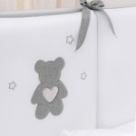 Lenjerie de pat pentru copii Perina Teddy Love (TL6-01.13) Gri-oliva