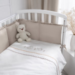 Lenjerie de pat pentru copii Perina Toys Sateen Collection (ТСK6-02.4) Bej