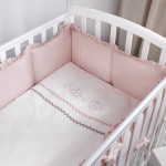 Lenjerie de pat pentru copii Perina Toys Sateen Collection (TCK6-03.5) Roz