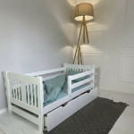 Pat Goydalka TADDY cu sertar (1B610-1) Alb 160x80cm