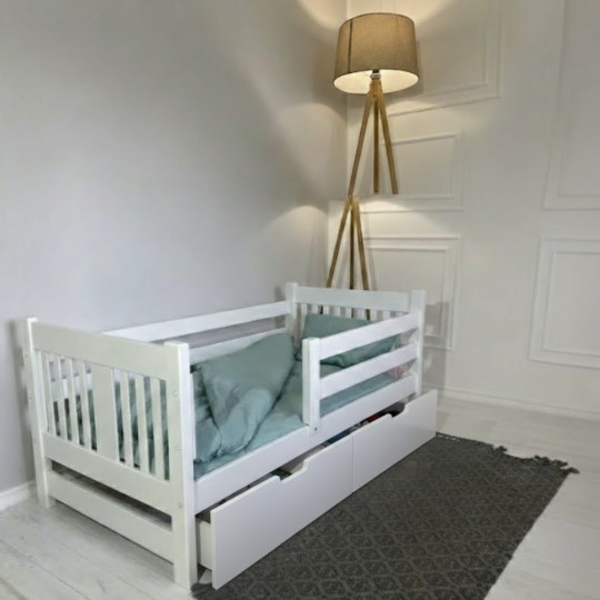 Pat Goydalka TADDY cu sertar (1B610-1) Alb 160x80cm