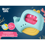 Termometru pentru apa Roxy Kids „Whale”, Albastru+galben (RWT-007-BY)