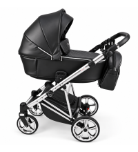 Carucior 3in1 Sojan Sibex Extra Piele (2010405) Negru+Argintiu