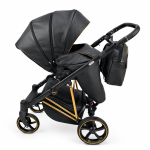 Carucior 3in1 Sojan Sibex Extra Piele (2010411) Negru+Auriu