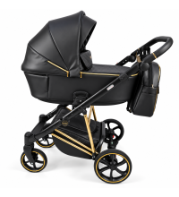 Carucior 3in1 Sojan Sibex Extra Piele (2010411) Negru+Auriu