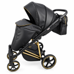 Carucior 3in1 Sojan Sibex Extra Piele (2010411) Negru+Auriu
