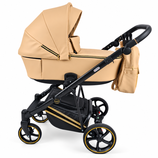 Carucior 3in1 Sojan Sibex Extra Piele (2010406) Beige