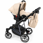Carucior 3in1 Sojan Sibex Extra Piele (2010407) Ivory